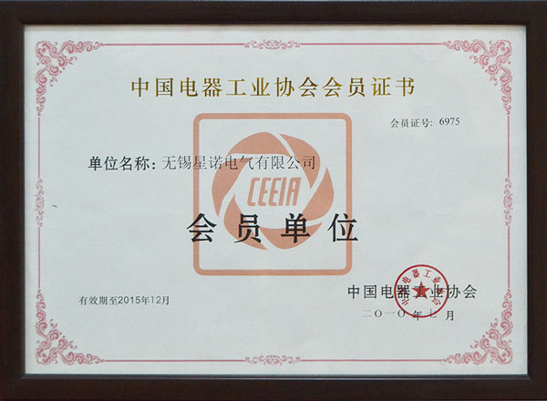 Member of China Electric Appliance Industry Association